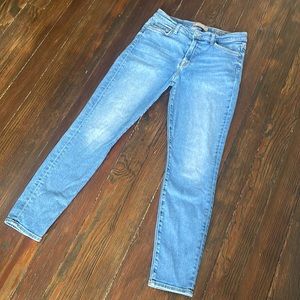 Free People High Waist Ankle Skinny Jeans Size 31